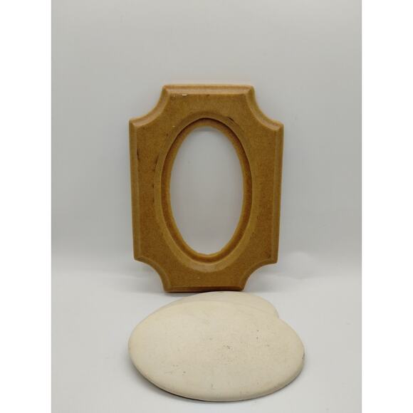 Vintage Carousel Crafts Poly Frame with 2 Polydomes - 7"X5" - Picture 2 of 3